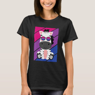 Zebras Pride Bisexual Flag LGBTQ Proud Ally Pride T-Shirt