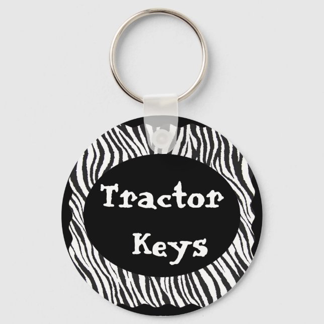 ZEBRAS STRIPE -KEYCHAIN KEY RING (Front)
