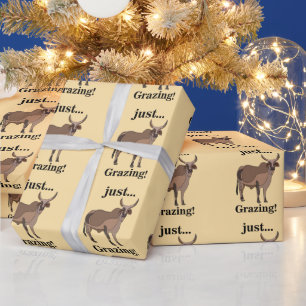 Zebu Cattle Cow Animal Wrapping Paper