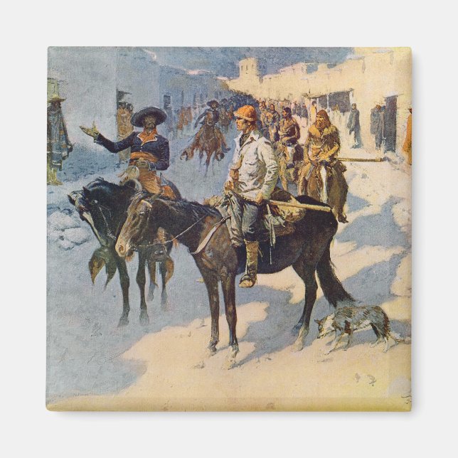 Zebulon Pike Entering Santa Fe Magnet (Front)