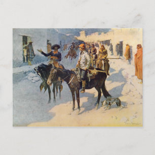 Zebulon Pike Entering Santa Fe Postcard