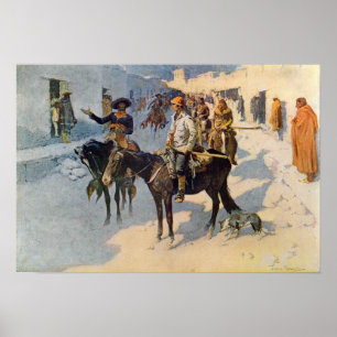 Zebulon Pike Entering Santa Fe Poster