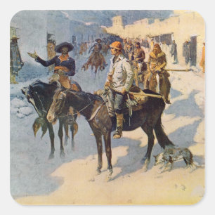 Zebulon Pike Entering Santa Fe Square Sticker
