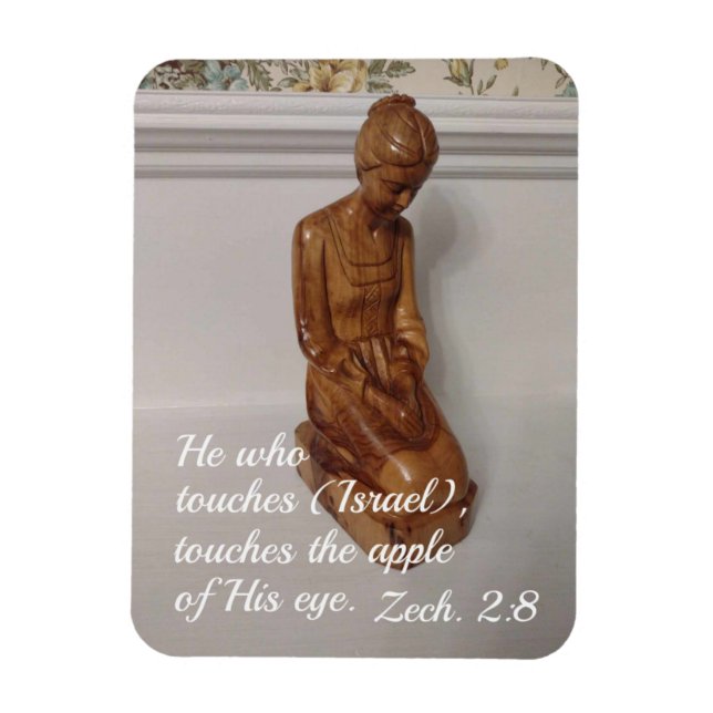 Zechariah 2:8 He who touches Israel, touches the  Magnet (Vertical)