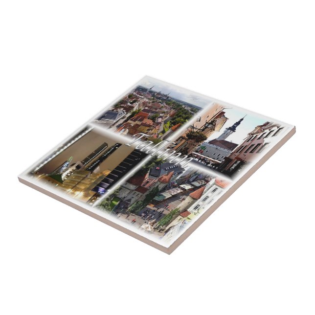 zEE003 TALLINN Estonia, Ceramic Tile (Side)