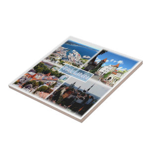 zEE005 TALLINN, Old City, Harbour, Estonia Ceramic Tile