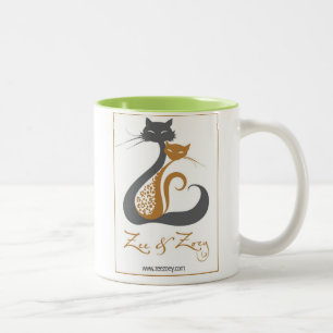 Zee & Zoey Cat Logo Mug