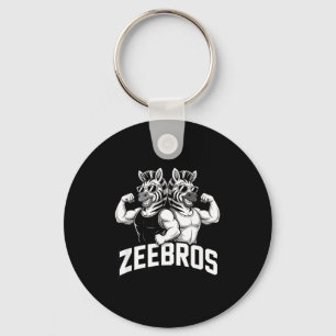 Zeebros Cute Zebra Duo Design For Zebros Lovers  Key Ring