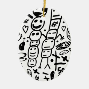 Zef Prawn Ceramic Tree Decoration