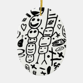 Zef Prawn Ceramic Tree Decoration