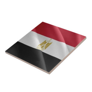 zEG002 EGYPT, Waving Flag, Africa, Fridge Ceramic Tile