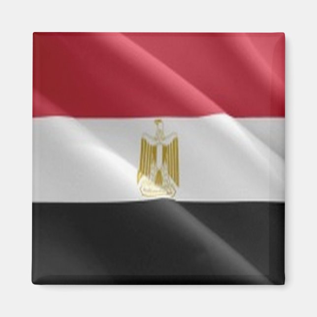 zEG002 EGYPT, Waving Flag, Africa, Fridge Magnet (Front)