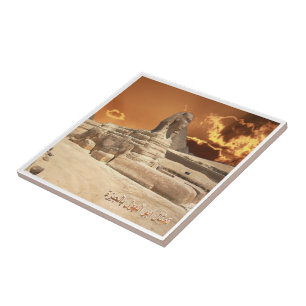 zEG017 GIZA, SPHINX, Egypt, Africa, Fridge Ceramic Tile