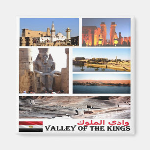zEG027 VALLEY OF THE KING, Egypt, Mosaic, Fridge Magnet
