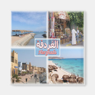 zEG058 HURGHADA, Mosaic, Egypt, Africa, Fridge Magnet