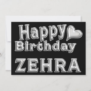 Zehra Happy Birthday Karte Grußkarte mit Herz Card