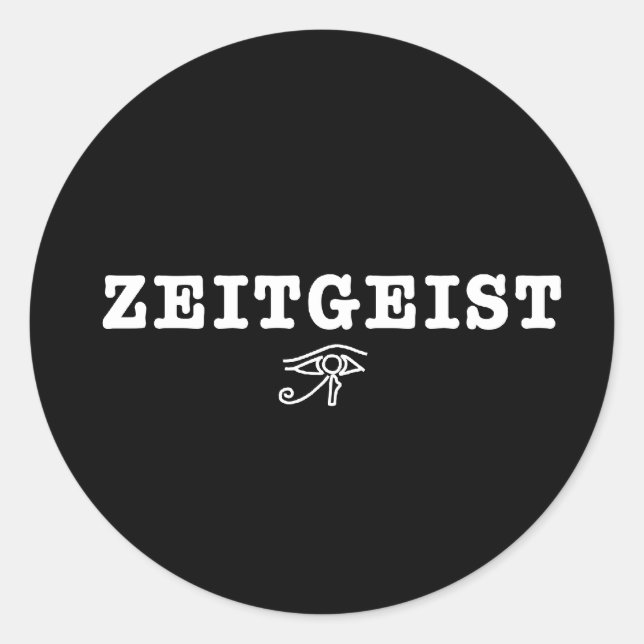 Zeitgeist Classic Round Sticker (Front)