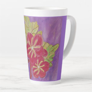 Zekela Art design abstract flowers Latte Mug