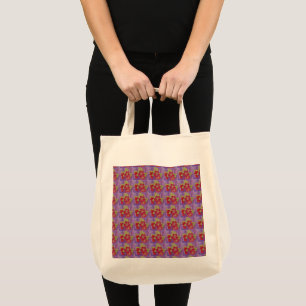 Zekela Art design abstract flowers Tote Bag