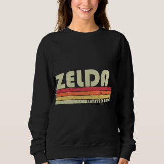 ZELDA Name Personalised Retro Vintage 80s 90s Birt Sweatshirt