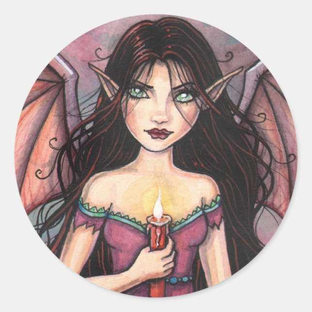 Zelda the Vampire Halloween Stickers (Front)