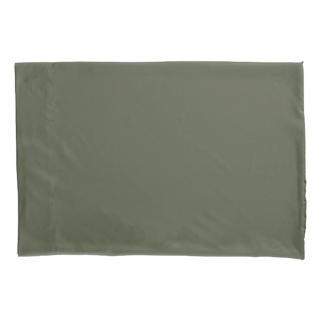 Zelensky Green Military Olive Drab Khaki Green Pillowcase (Front)