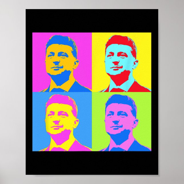 Zelensky Stand With Ukraine Ukrainians Support Pop Poster (Front)