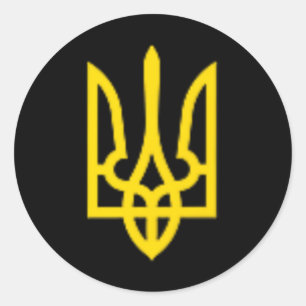 Zelensky Ukraine Ukrainian President Zelenskyy Tri Classic Round Sticker