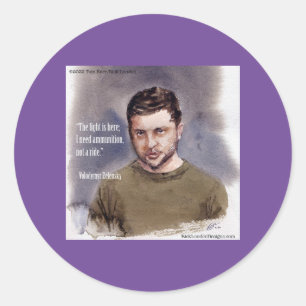 Zelensky, Volodymir Classic Round Sticker