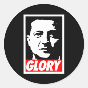 Zelenskyy - Glory To Ukraine Support Ukraine I Sta Classic Round Sticker