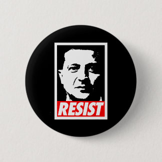 Zelenskyy - Resist Support Ukraine I Stand With Uk 6 Cm Round Badge