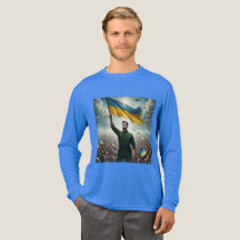 Zelenskyy Ukraine Rally Tri-Blend Shirt