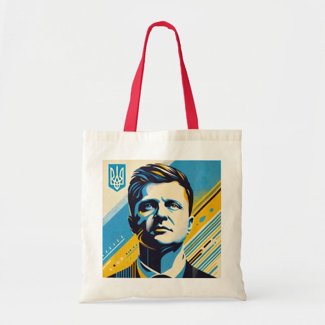 Zelenskyy Ukraine United24 Tote Bag (Front)