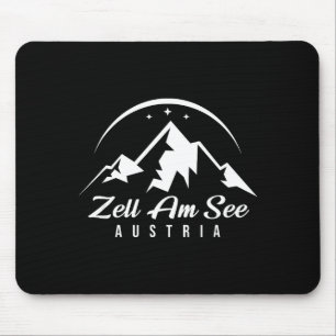 Zell am see austria ski resort skiing snowboarding mouse pad