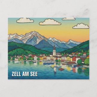 Zell am See Austria Travel Postcard