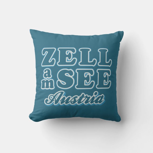Zell am See throw pillow (Front)