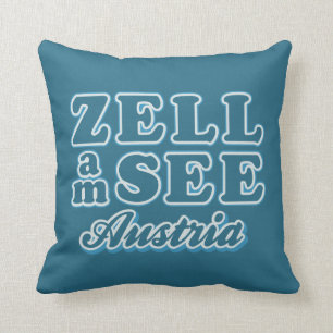 Zell am See throw pillow