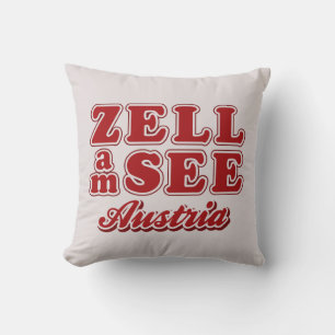 Zell am See throw pillow