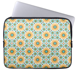 Zellige Radiance: Colourful Andalusian Geometry Laptop Sleeve