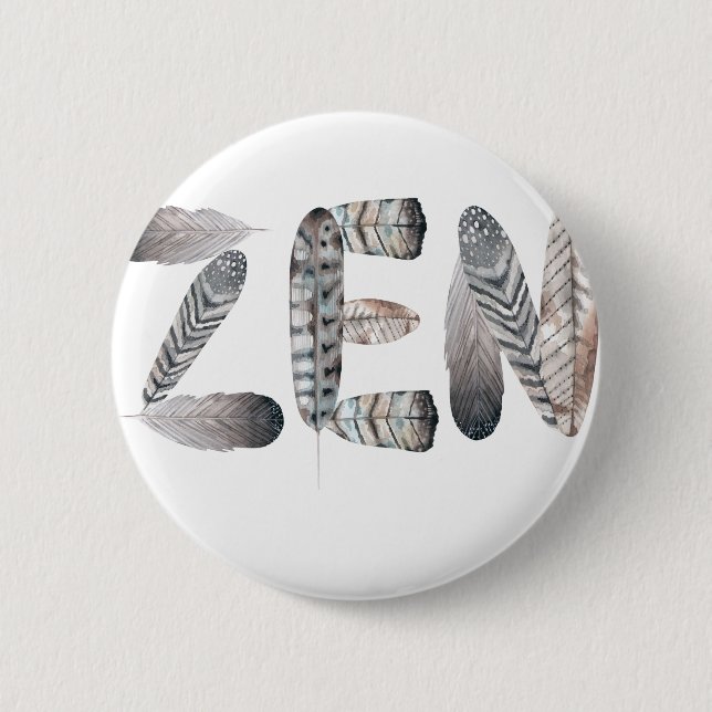 Zen 6 Cm Round Badge (Front)