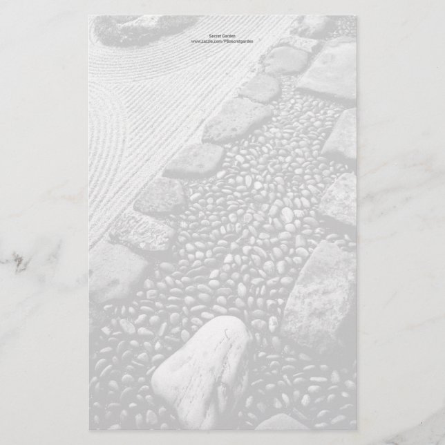 Zen & Abstract Personalised Stationery (Front)