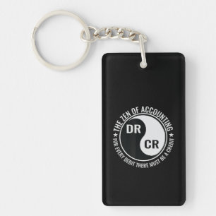 Zen Accounting Major Degree Funny Accountant Key Ring
