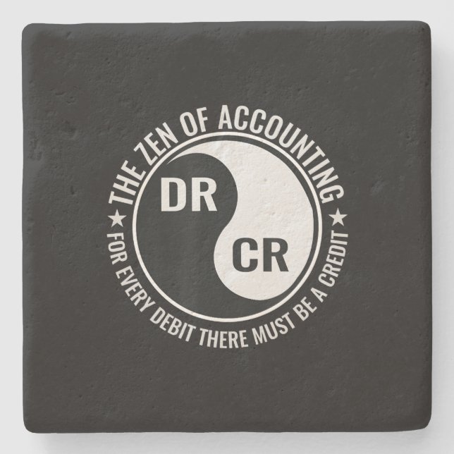 Zen Accounting Major Degree Funny Accountant Stone Coaster (Front)