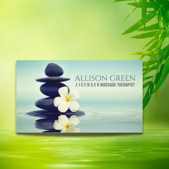 Zen Aromatherapy Massage Therapy Yoga Meditation  Business Card (Zen Aromatherapy Massage Therapy Yoga Meditation Business Card)