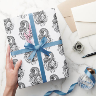 Zen Art: Floral Motif - Roll Wrapping Paper