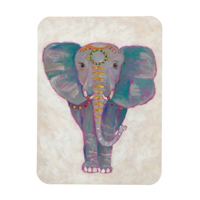 Zen Asian Elephant Magnet (Vertical)