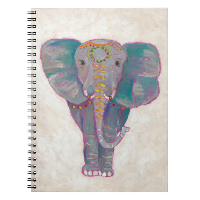 Zen Asian Elephant Notebook (Front)