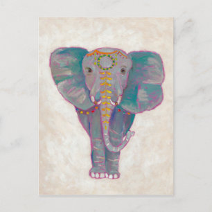 Zen Asian Elephant Postcard