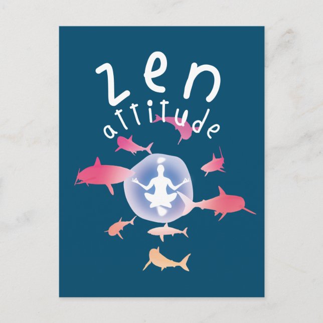 Zen Attitude Postcard (Front)
