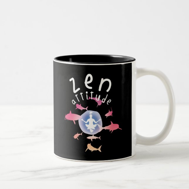 Zen Attitude Two-Tone Coffee Mug (Right)